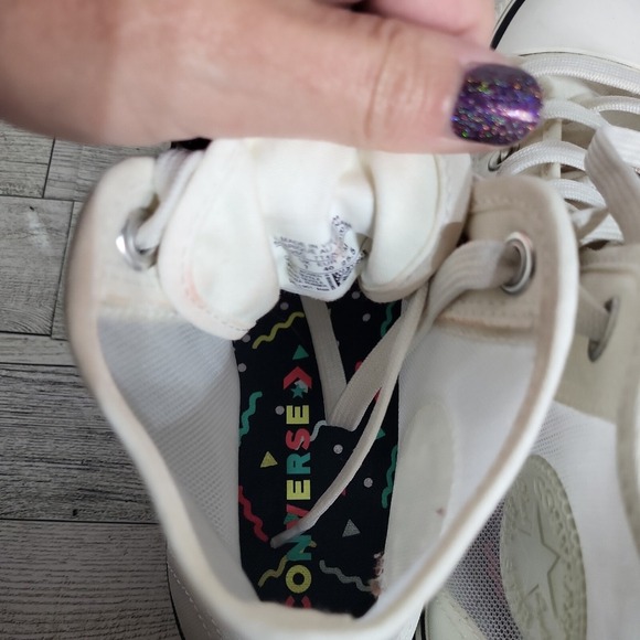 Converse Hi-Top Transparent  Chuck Taylor Sneakers Women Sz 9 - Picture 6 of 10